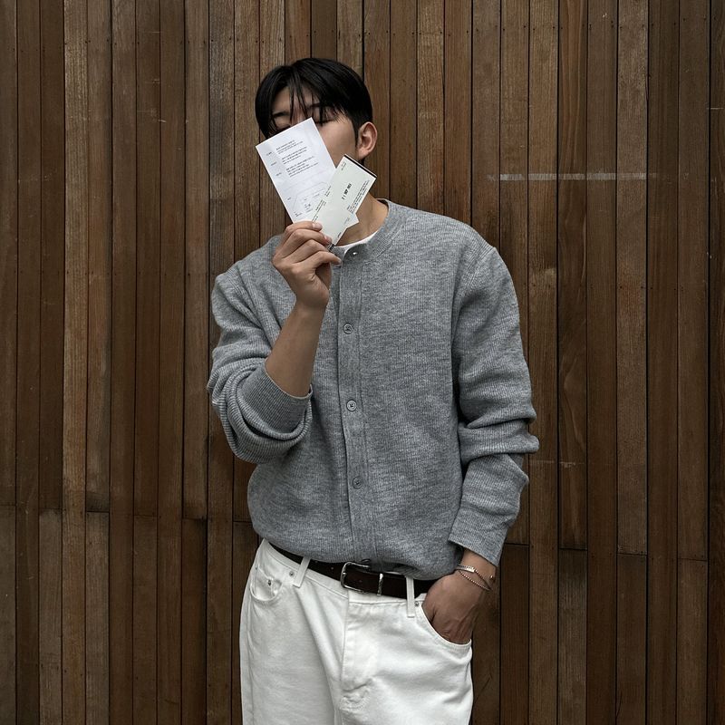 nareum(ナルム)の「MILD HATCH ROUND CARDIGAN(Tops)」