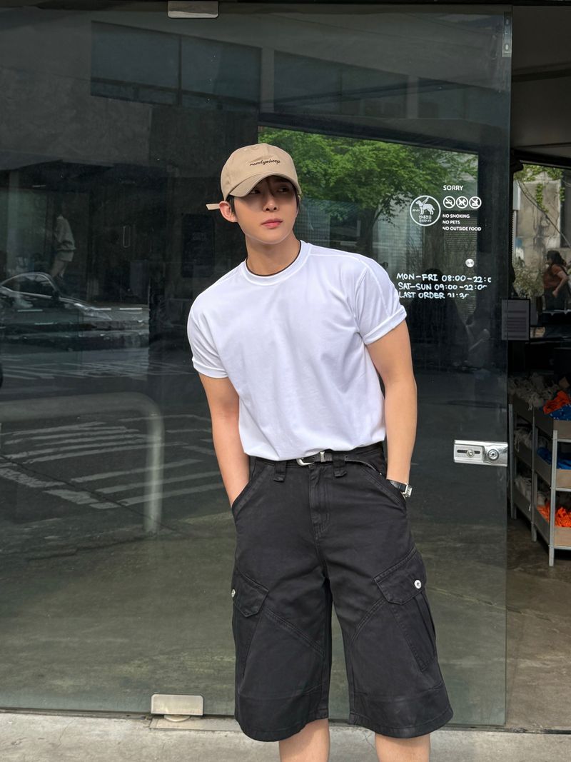 Lard dying bermuda cargo pants