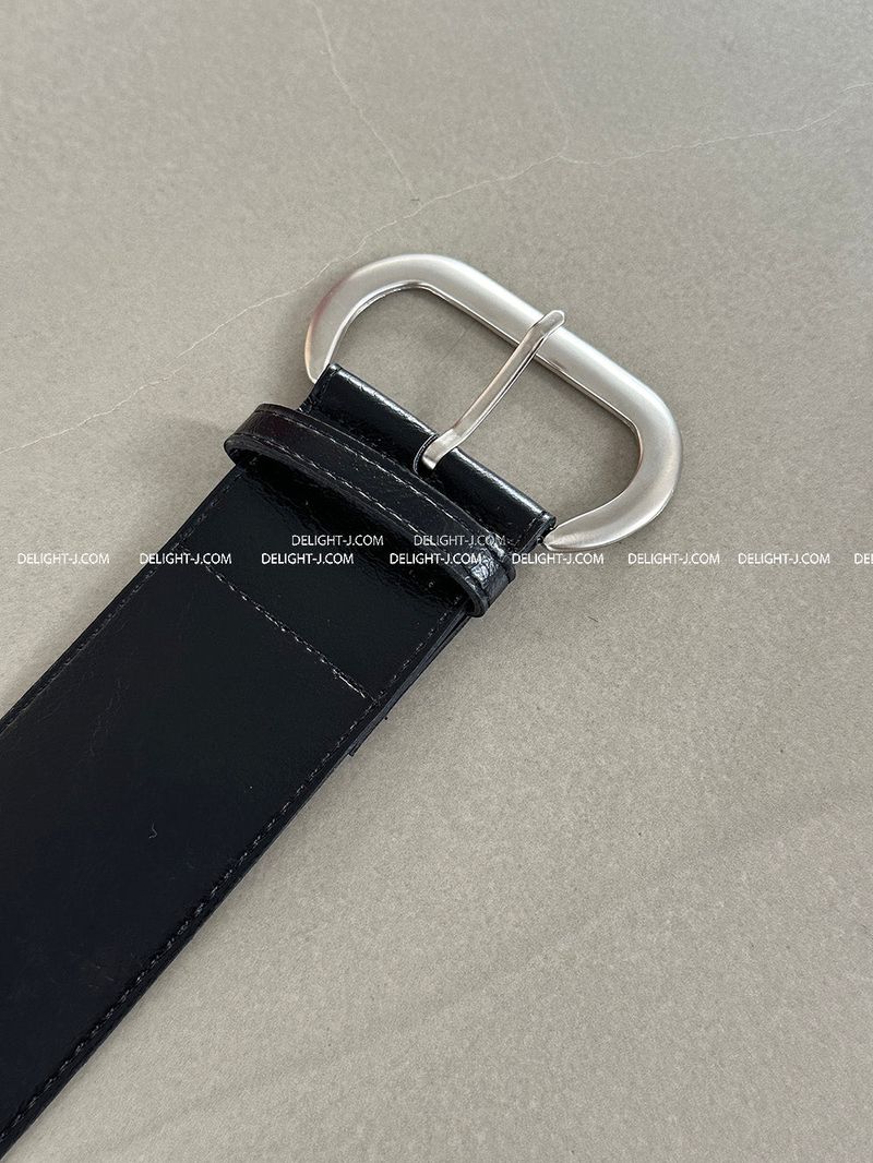 Leather Bold Wide Belt
