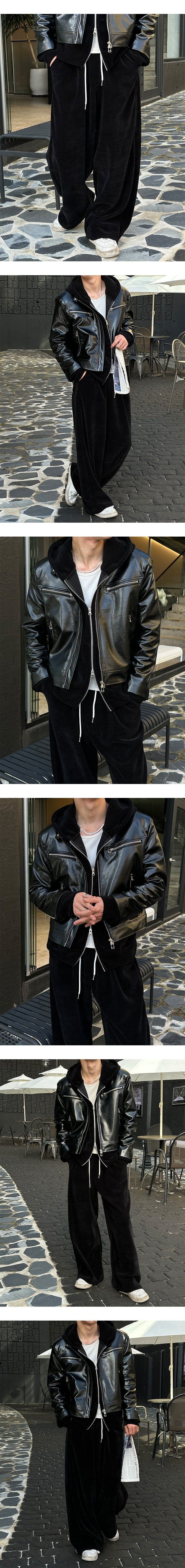 [PREMIUM][MADE] Western leather biker jacket