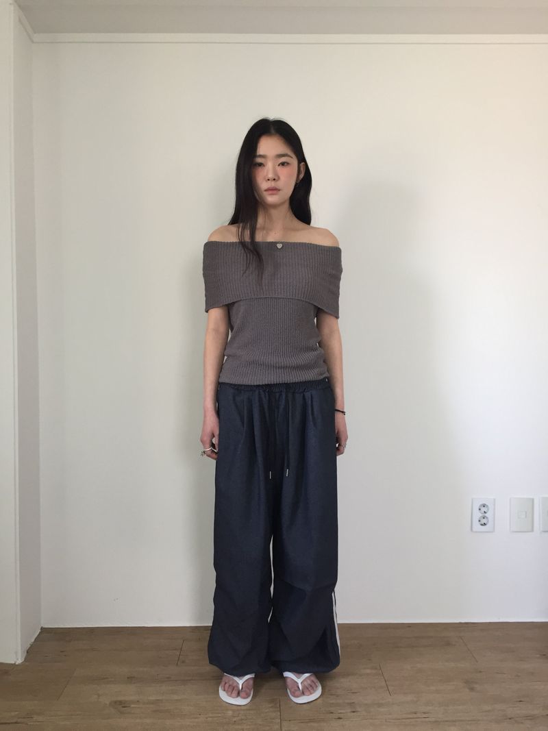 Ella Knit Off Shoulder (4color)