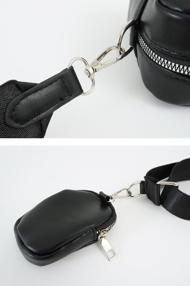 Minimal cross bag (with mini pouch)