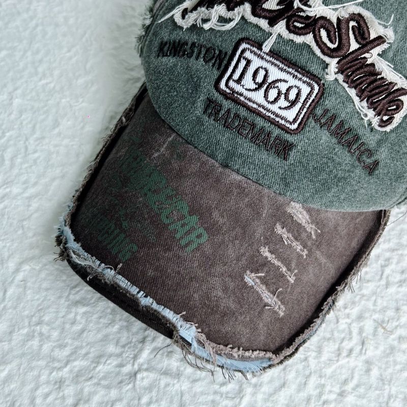 Retro Patchwork Contrast Cap