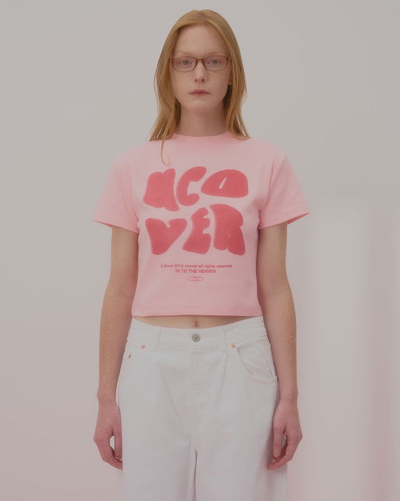 POINTAGE LOGO CROP TSHIRT-PINK