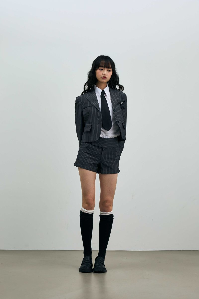 AVEL PINSTRIPE MICRO PANTS / CHARCOAL