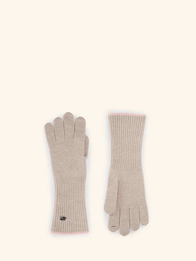 Two-tone Melange Gloves