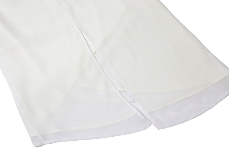 Lisha wrap long skirt (white)