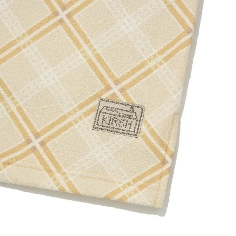 COLORING CHECK PATTERN SWEATSHIRT [MUSTARD]