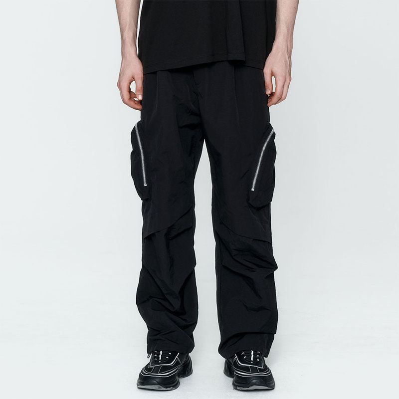 Taslan Out Pocket Cargo Pants Black