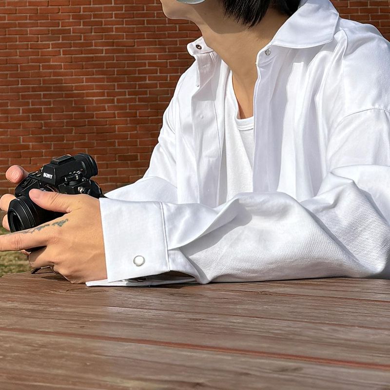 ASCLO Hidden Various Button Overfit Shirt (4color)