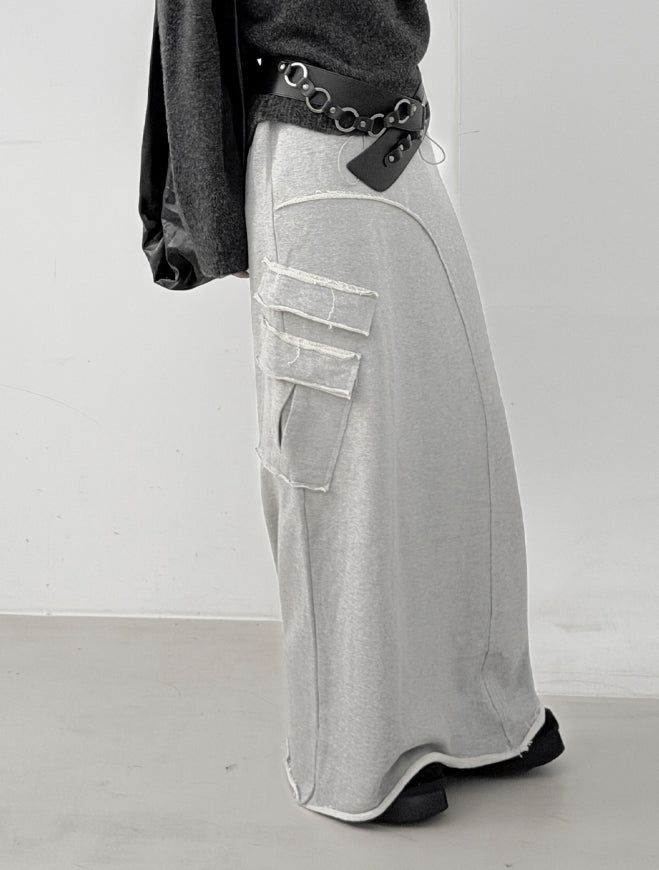 mnem（ムネム）の「Longton Decki Casual Long Skirt（Skirts）」