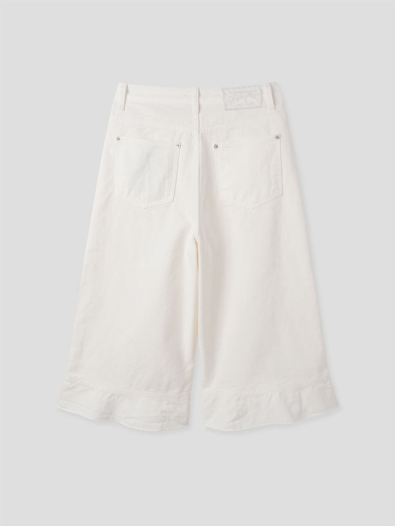 FRILL CAPRI PANTS (3C)