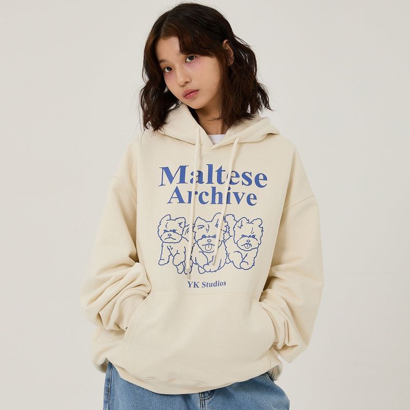WaiKei(ワイケイ)の「Maltese archive line graphic hood(Tops)」