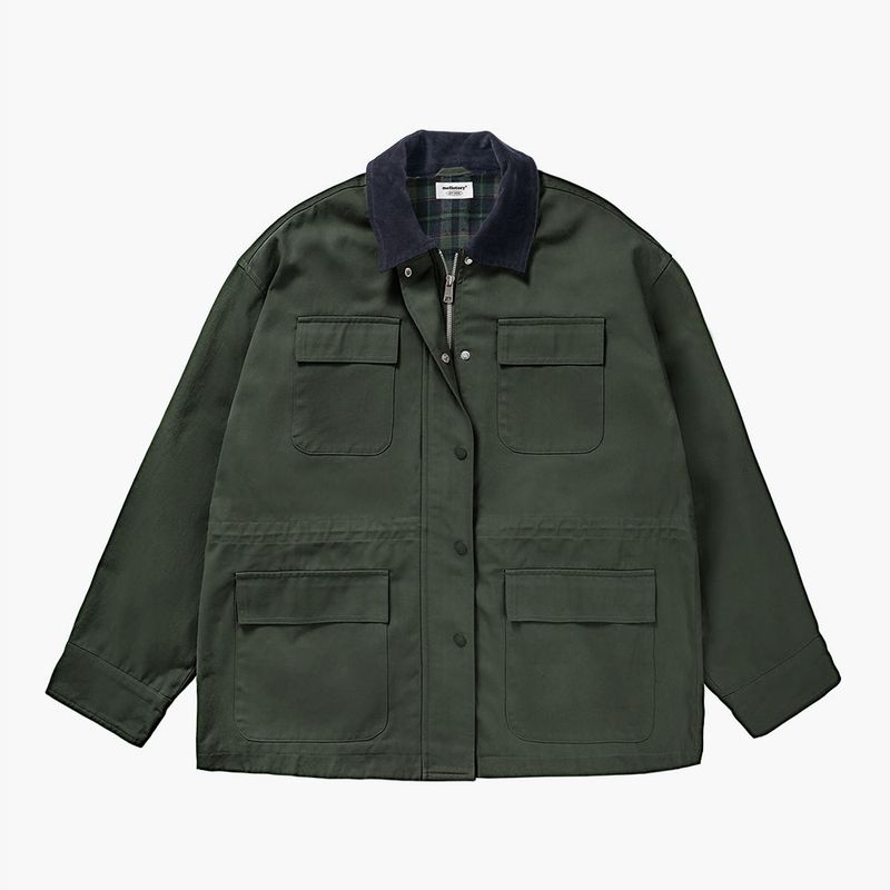 CORDUROY COMBI WORK JACKET (KHAKI)