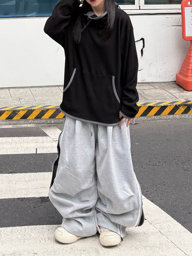 track two-way cotton balloon pants