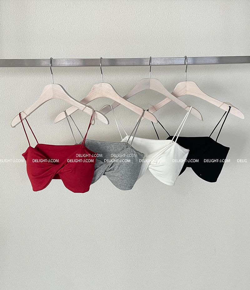 bra top with twisted cap