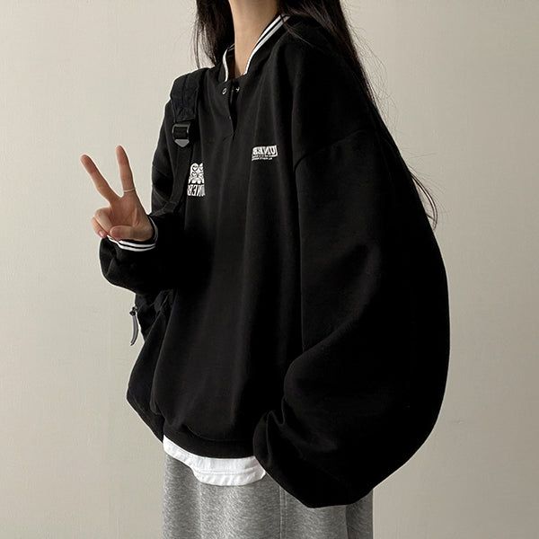 hijjoo（ハイチュー）の「Junber スナップ スウェットシャツ（トップス）」