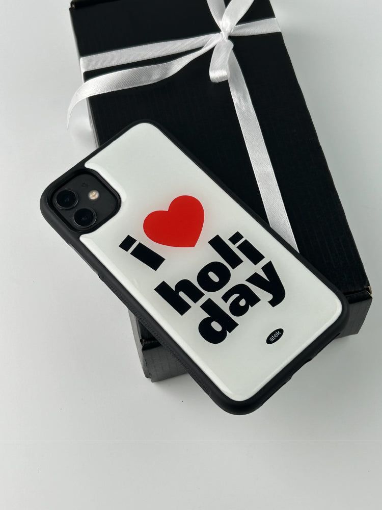 Holiday Epoxy Bumper Case(White)