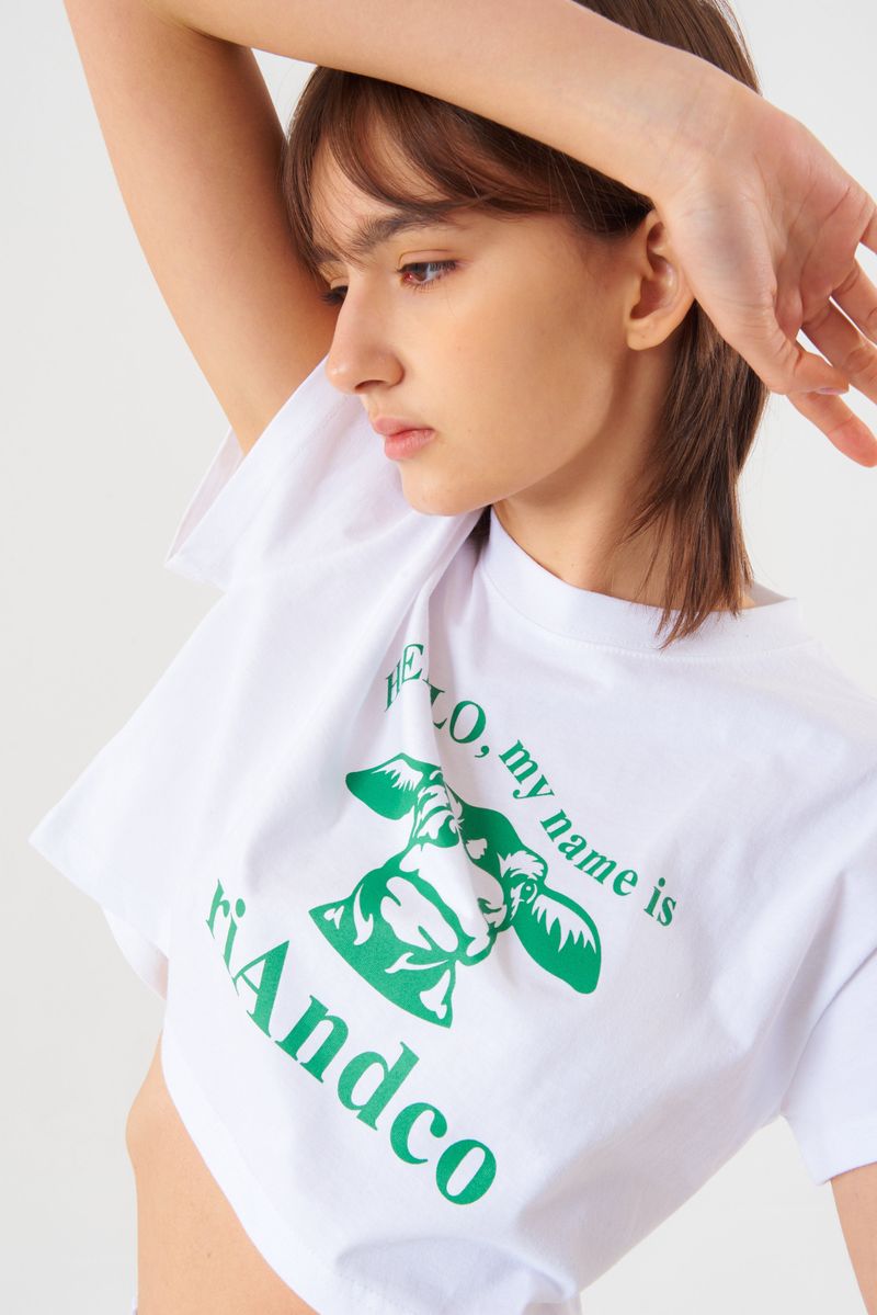 Hello Tee White
