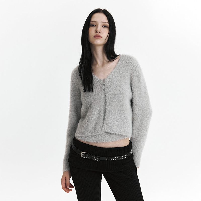 Curetty（キュリティ）の「C SOFT KNIT CARDIGAN SET-UP_GREY（Setup）」