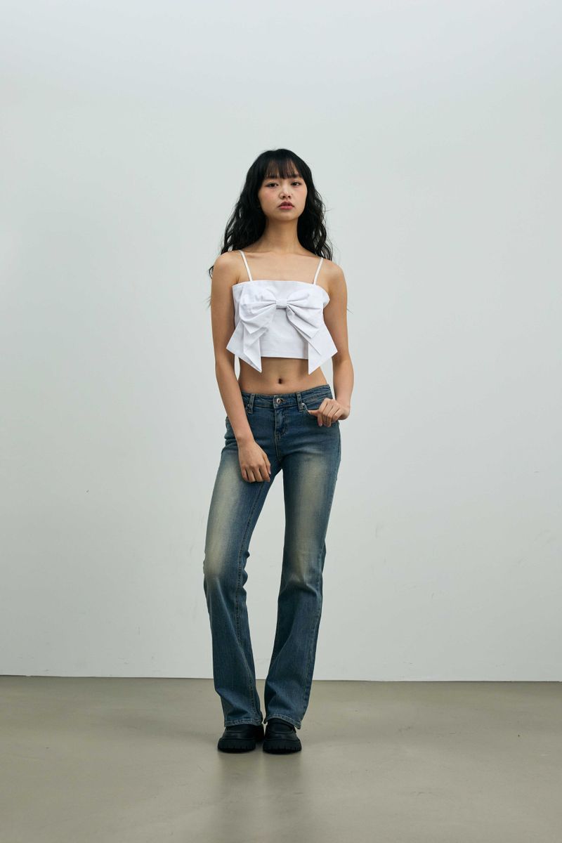 ARI RIBBON BUSTIER / WHITE