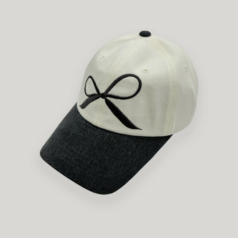 Charcoal/Cream Pigment Ribbon Cap