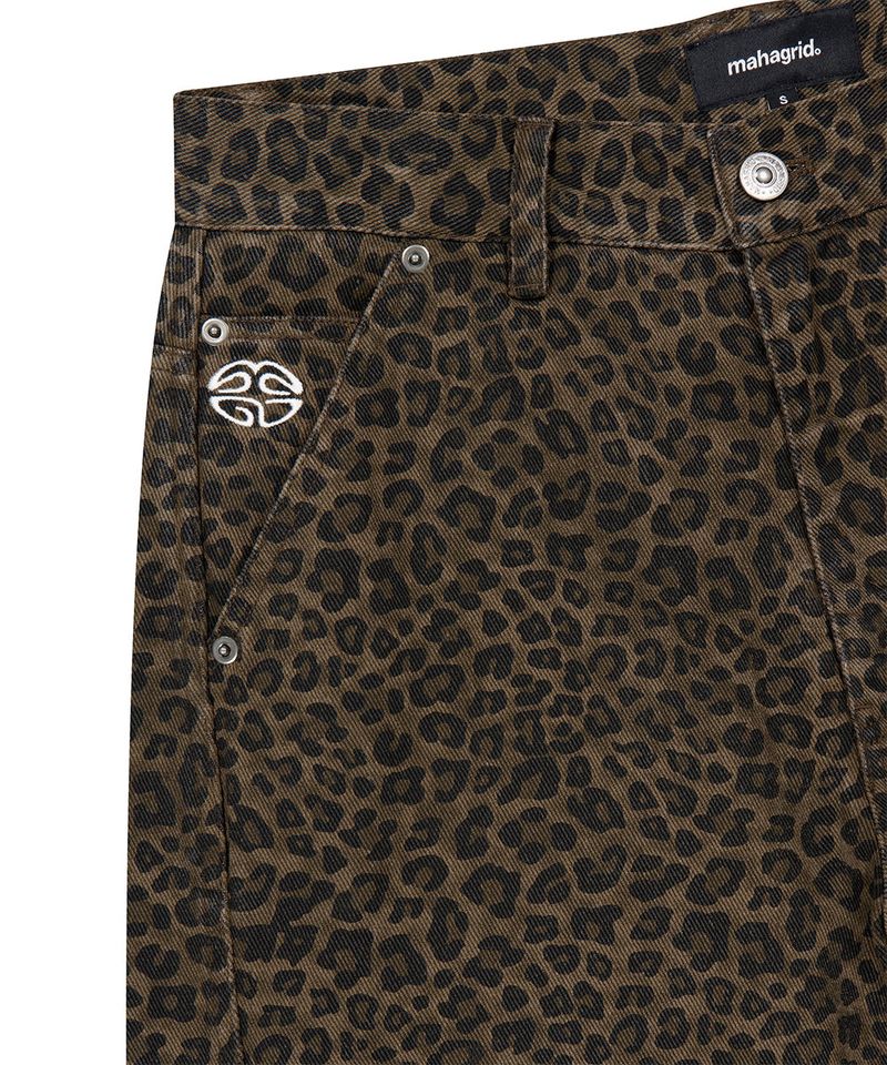 CURVED LEOPARD PANT