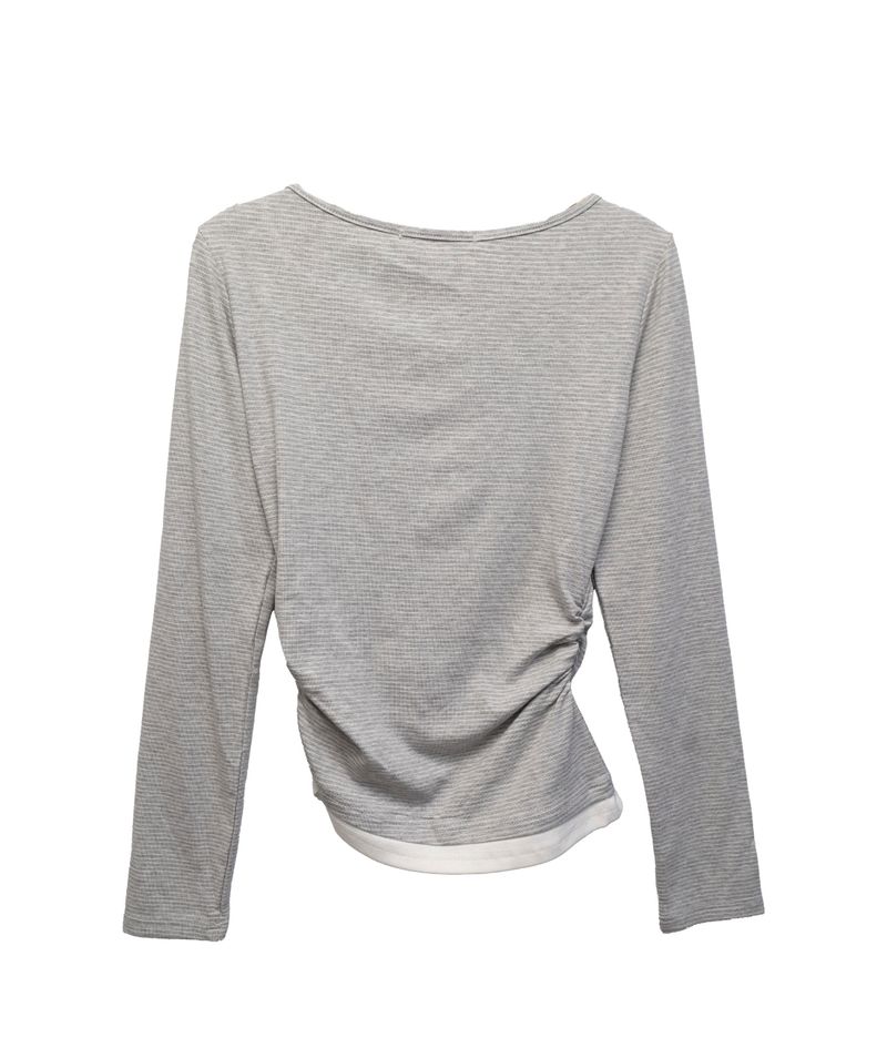 Uta Scarf Shirring T-Shirt