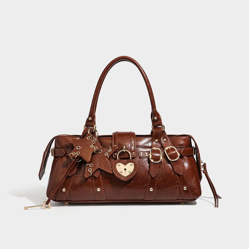 High Quality Star Charm Moto Boston Bag