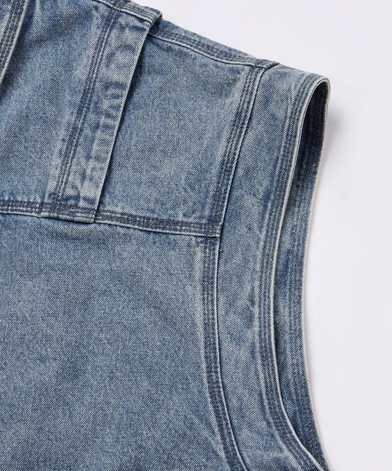 Denim Zip Vest