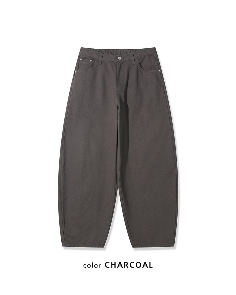 Nevis Cotton Wide Curved Pants