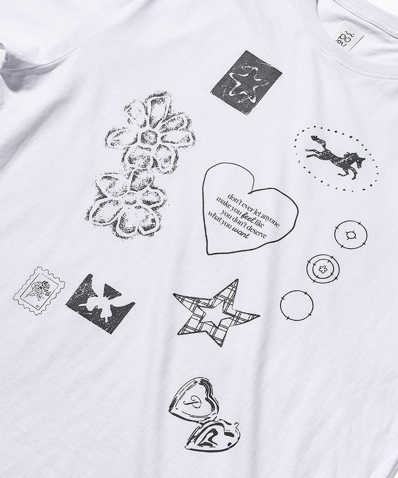 Drawing Diary Oversized T-shirt - White