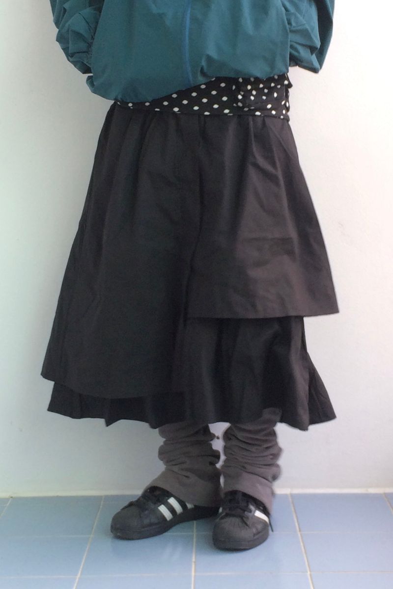 Layered Cut Shaped Skirt