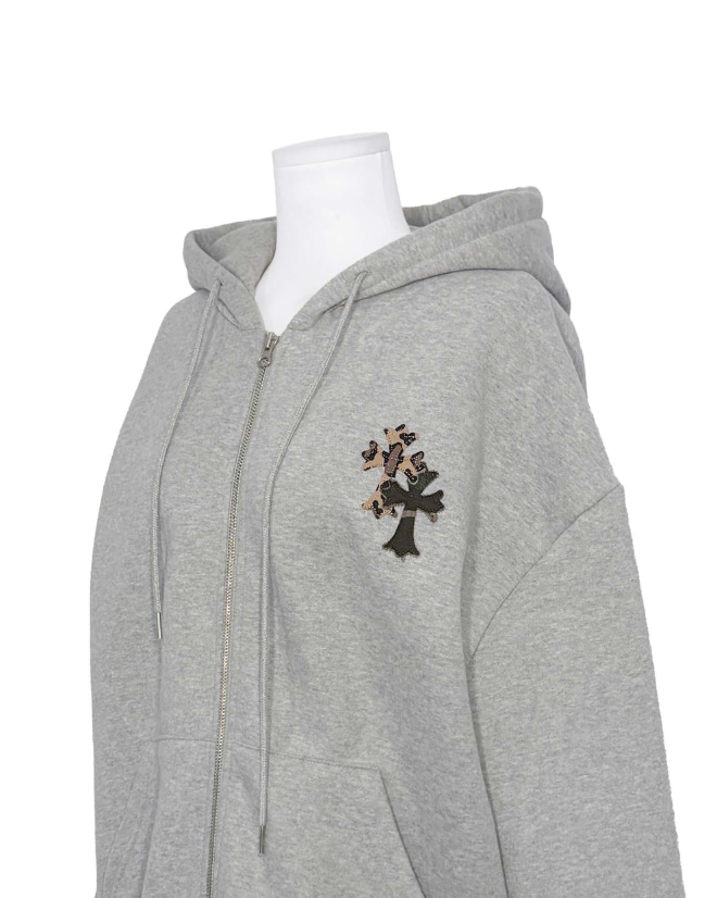 connect patch napping mens hoodie zip