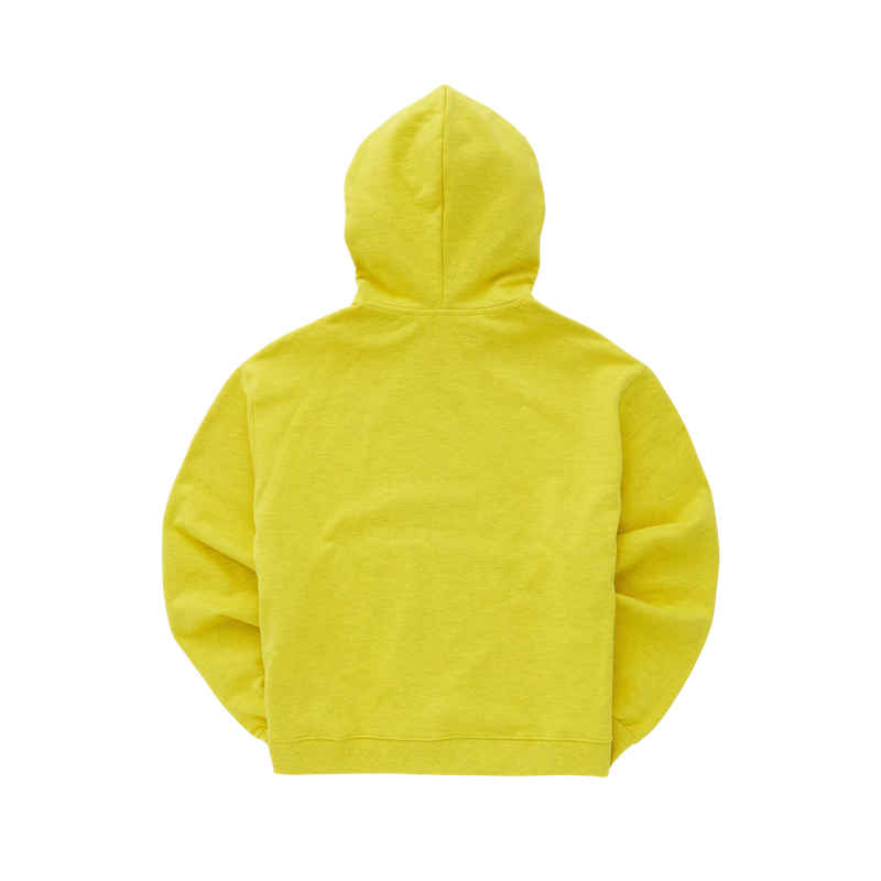 EEERRR Basic logo needlework hoodie (Melange Yellow)