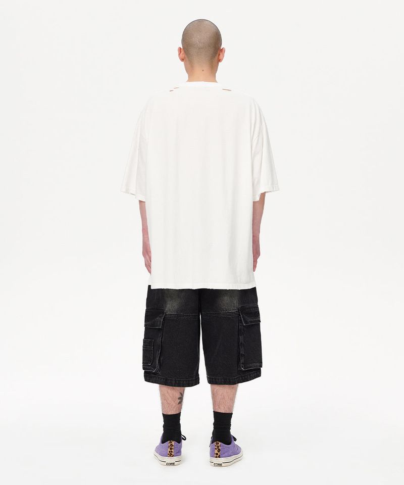 BERMUDA CARGO DENIM SHORT