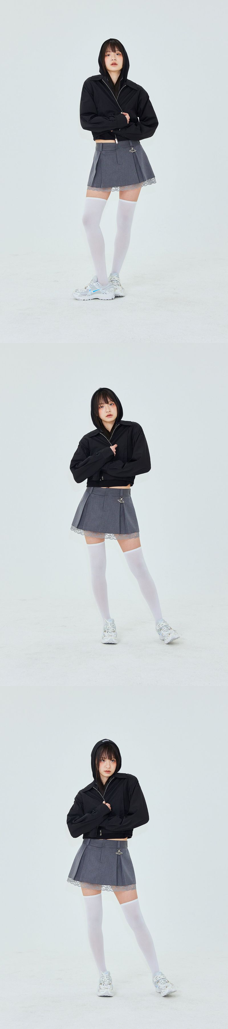 CRACK JUMPER IN BLACK