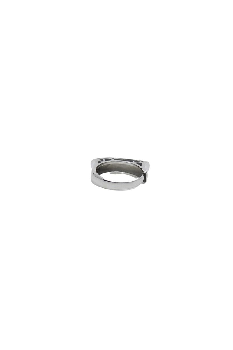百合 Cloud ring 003 (Black/White)