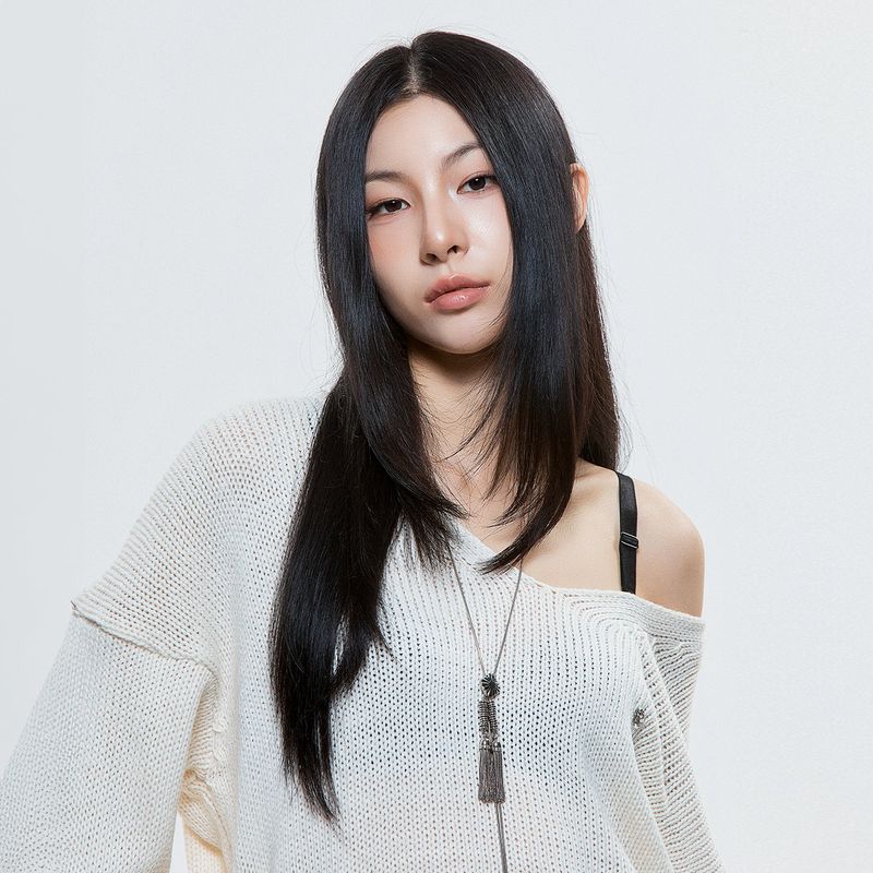 (DUC) Damaged Loose-Fit Knit Ivory