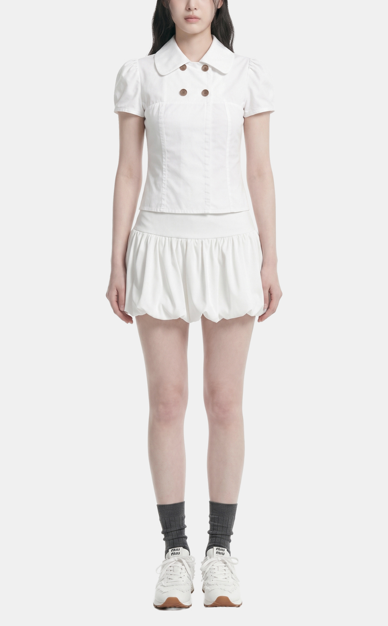 Odette Double Button Blouse