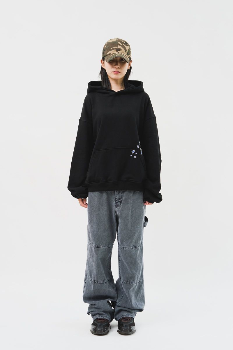 (MADE) Blue Star Softy Hoodie_Black