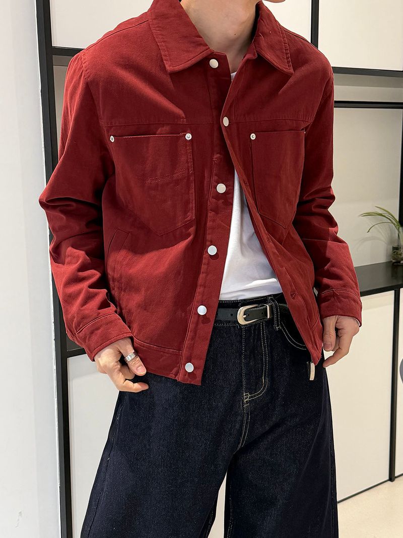 Rivet dyeing trucker jacket(3color)