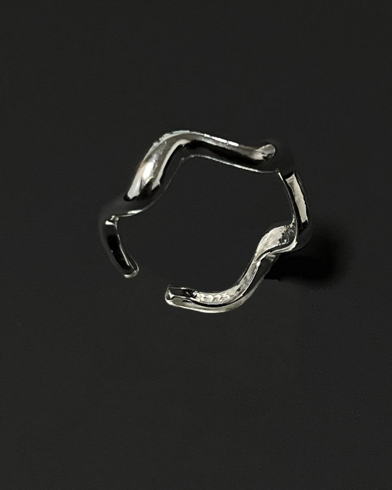 silver wave ring (925silver)