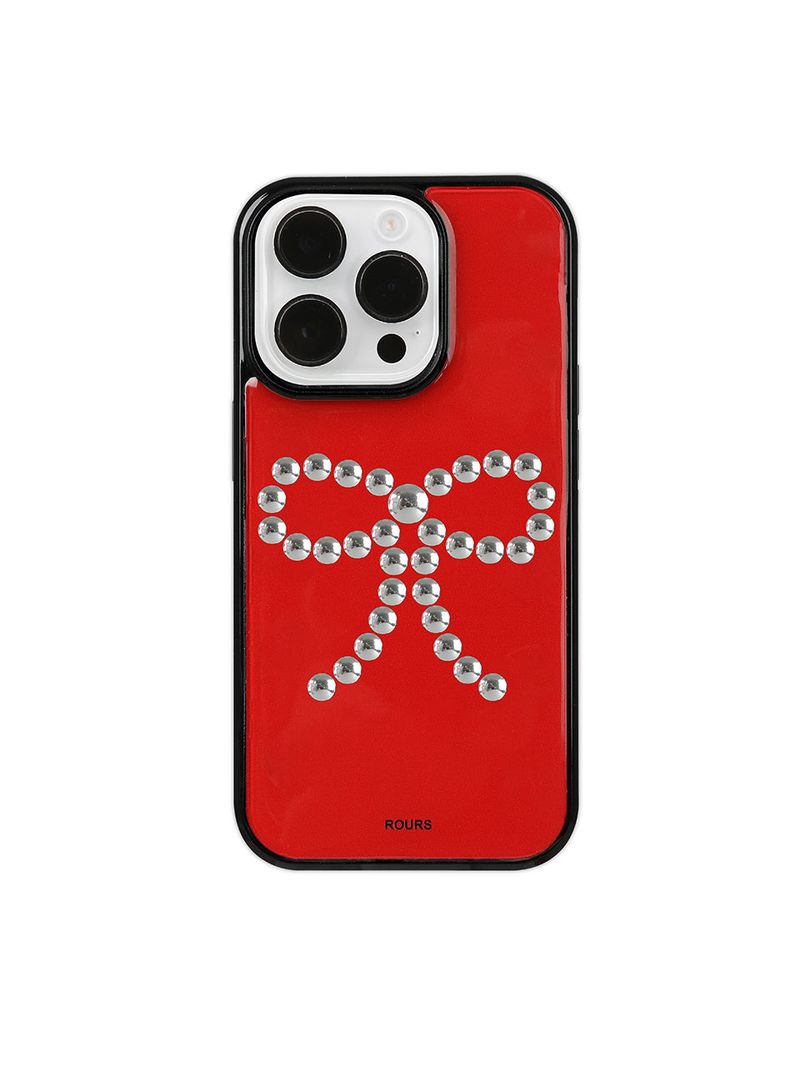 ROURS(ラウォルズ)の「ribbon stud case (red)(Smartphone Accessories)」