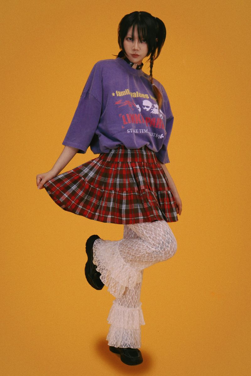 kiki check skirt (2color)