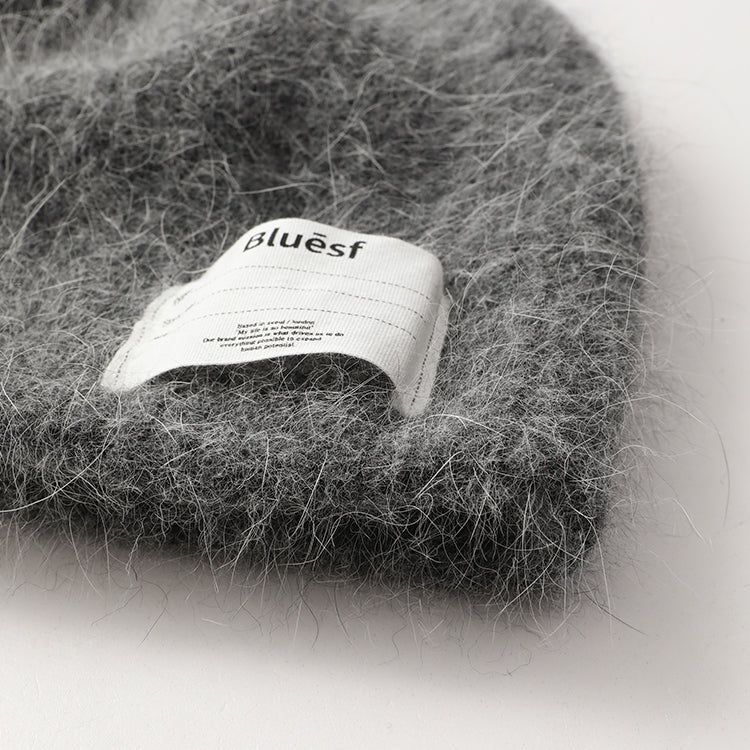 Bluesf angora knit beanie