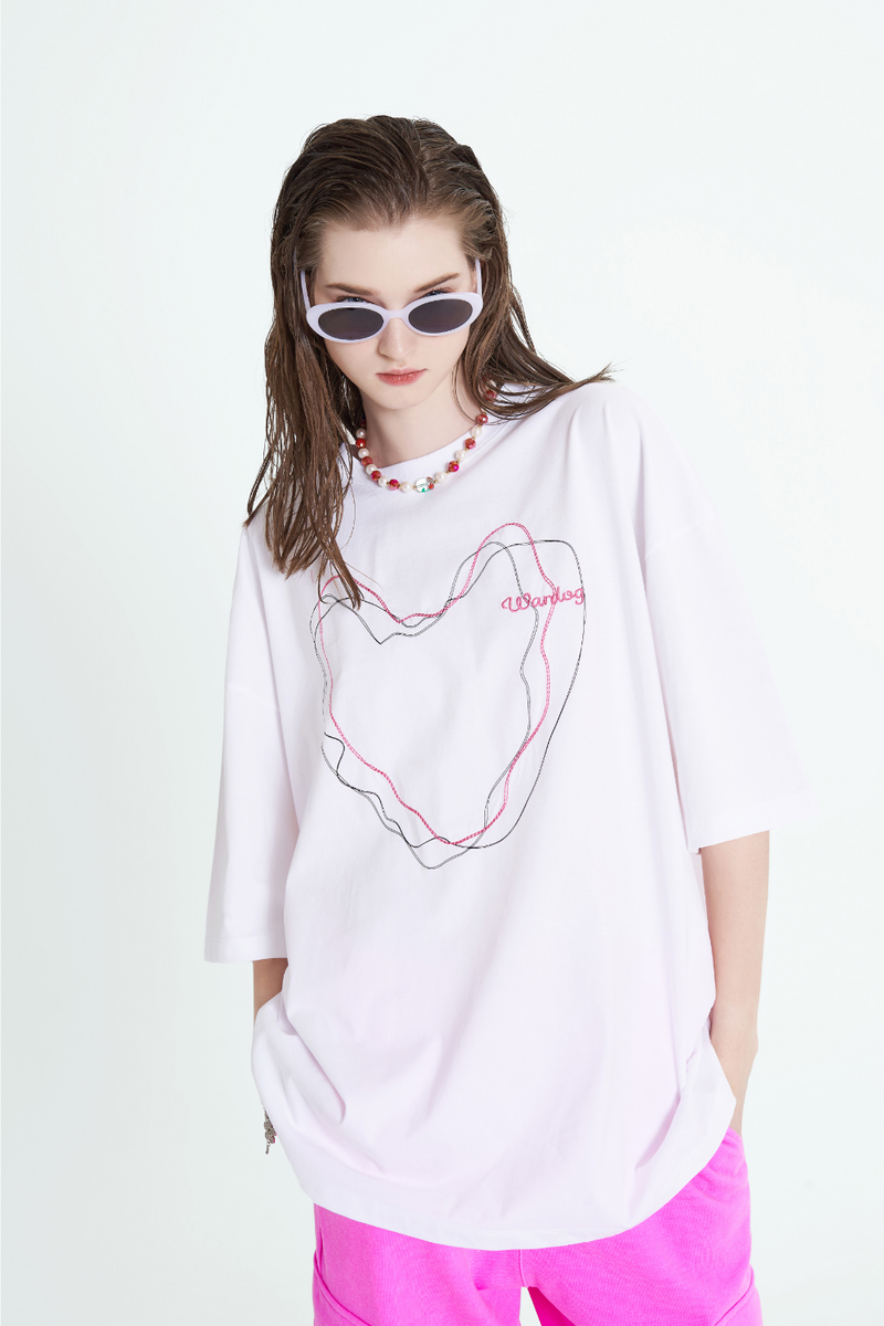 Overfit Line Drawing T-Shirt