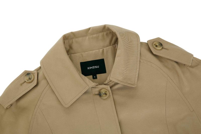 Throat Latch Trench Coat _ Beige