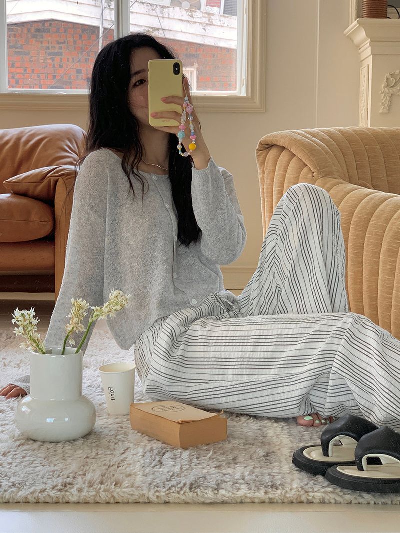 [MADE] REM SEERSUCKER PANTS