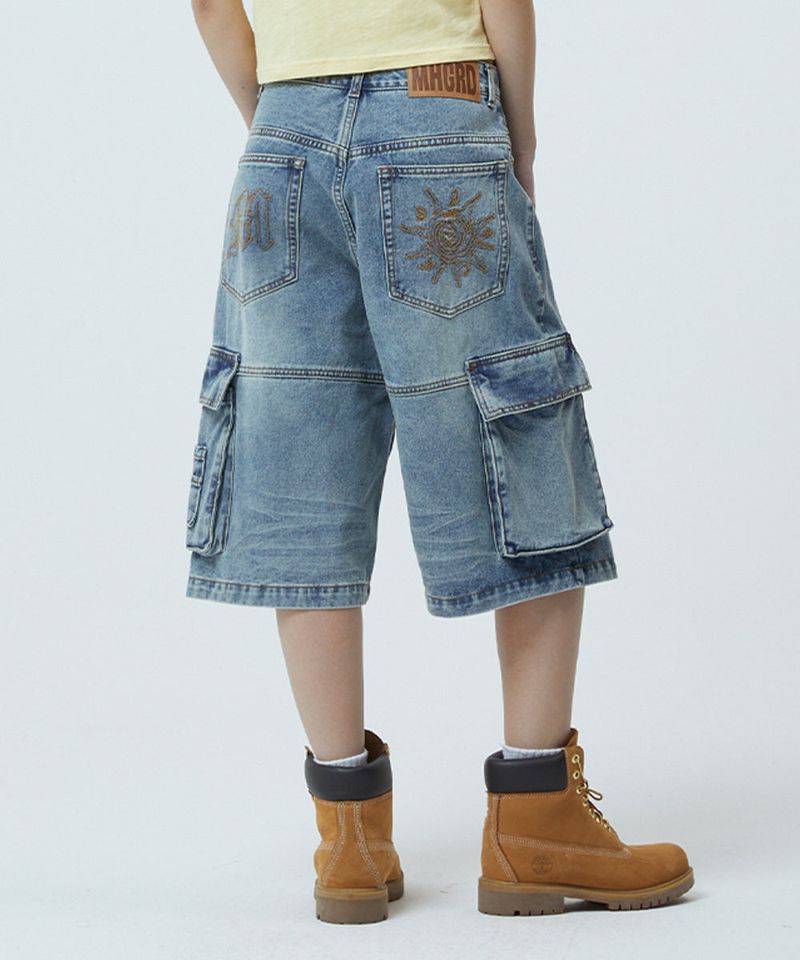 mahagrid(マハグリッド)の「BERMUDA CARGO DENIM SHORT(Pants)」